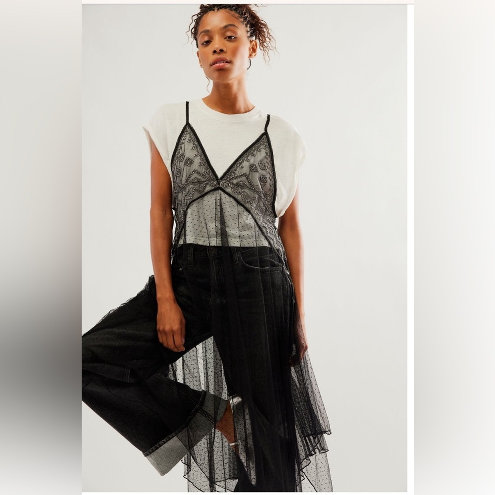 Free People - NEW NEVER WORN. Siren Maxi Top. Size Large.